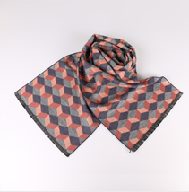 菱形格子圍巾 菱形格子圍巾