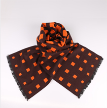 真絲格子圍巾 真絲格子圍巾